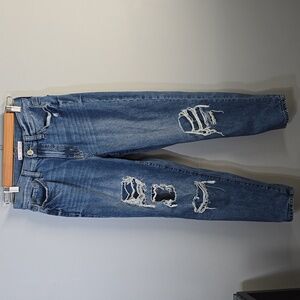 SO Jeans Women's Size 5 Juniors Curvy Mom Jeans - Light Blue